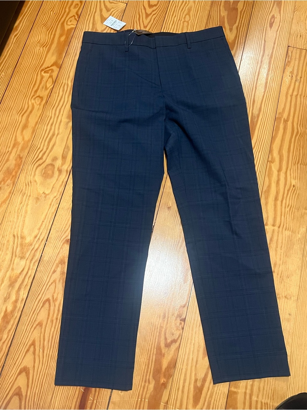 NWT: J. Crew Navy Plaid Dress Pants